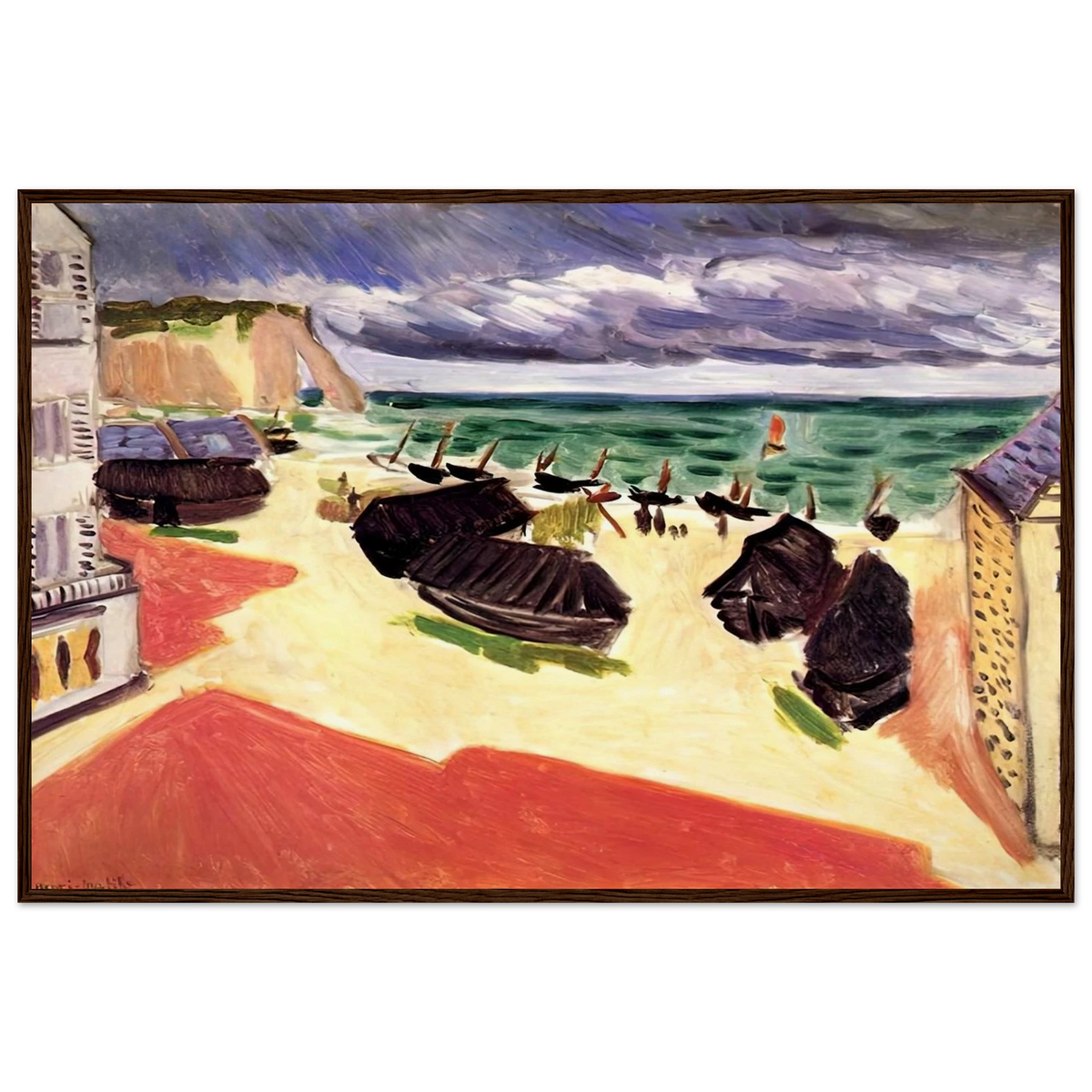 FISHING BOATS IN WINTER ETRETAT 1921 Framed Poster | Henri Matisse Framed Prints Wall Art | Henri Matisse Print