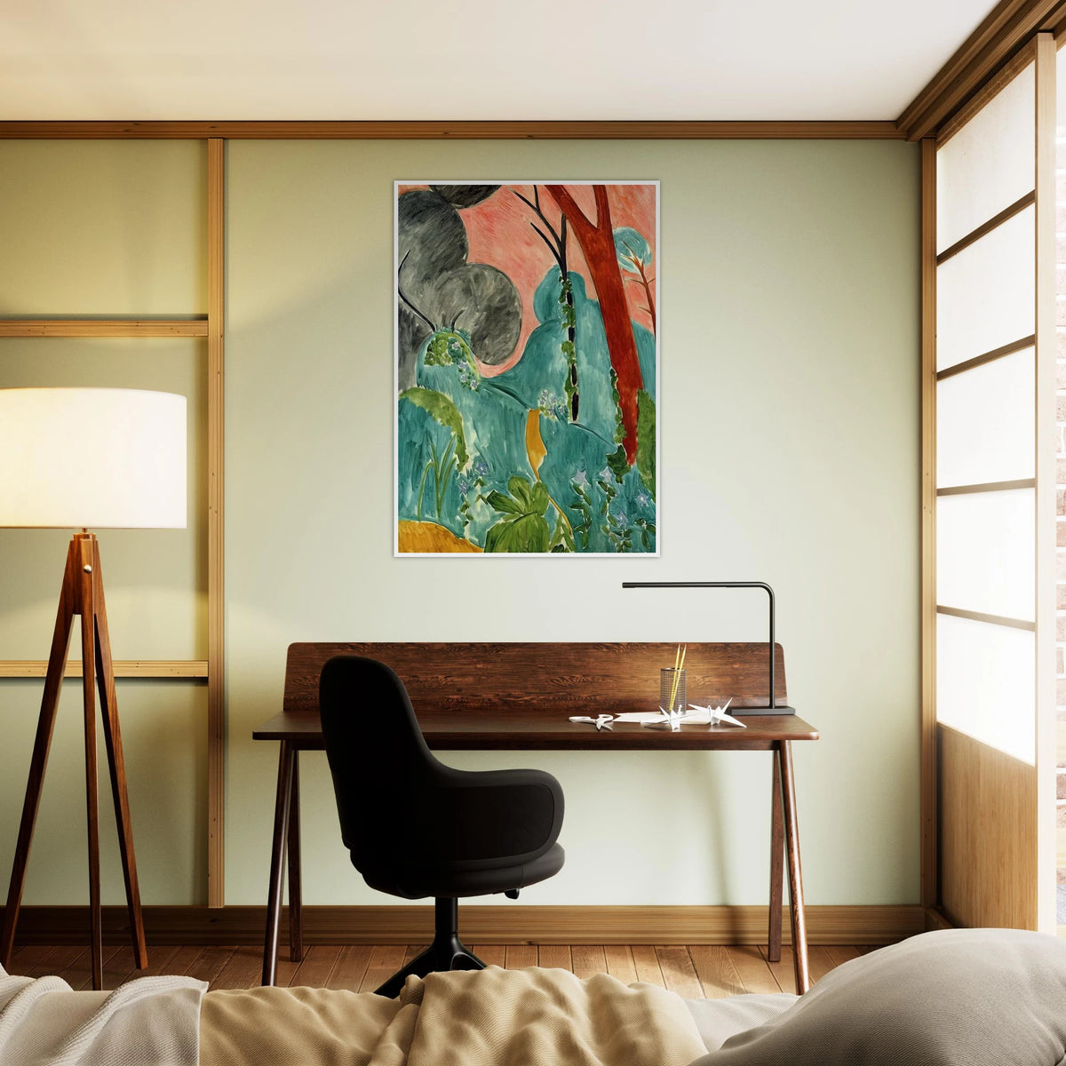 MORACCAN GARDEN 1912 Framed Poster | Henri Matisse Framed Prints Wall Art | Henri Matisse Print