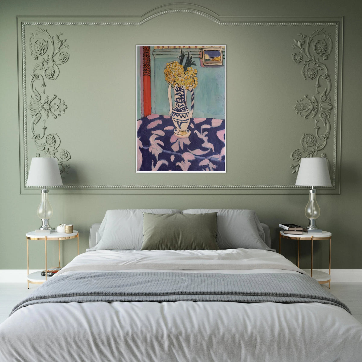 LES COUCOUS TAPIS BLEU ET ROSE 1911 Framed Poster | Henri Matisse Framed Prints Wall Art | Henri Matisse Print
