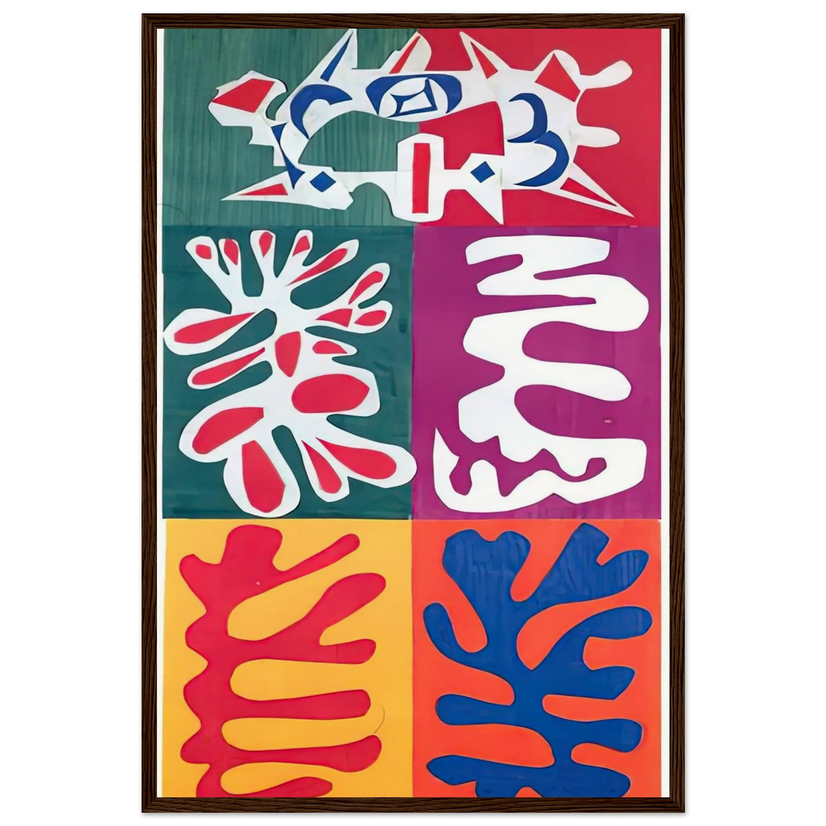 PANEL WITH MASK 1947 Framed Poster | Henri Matisse Framed Prints Wall Art | Henri Matisse Print