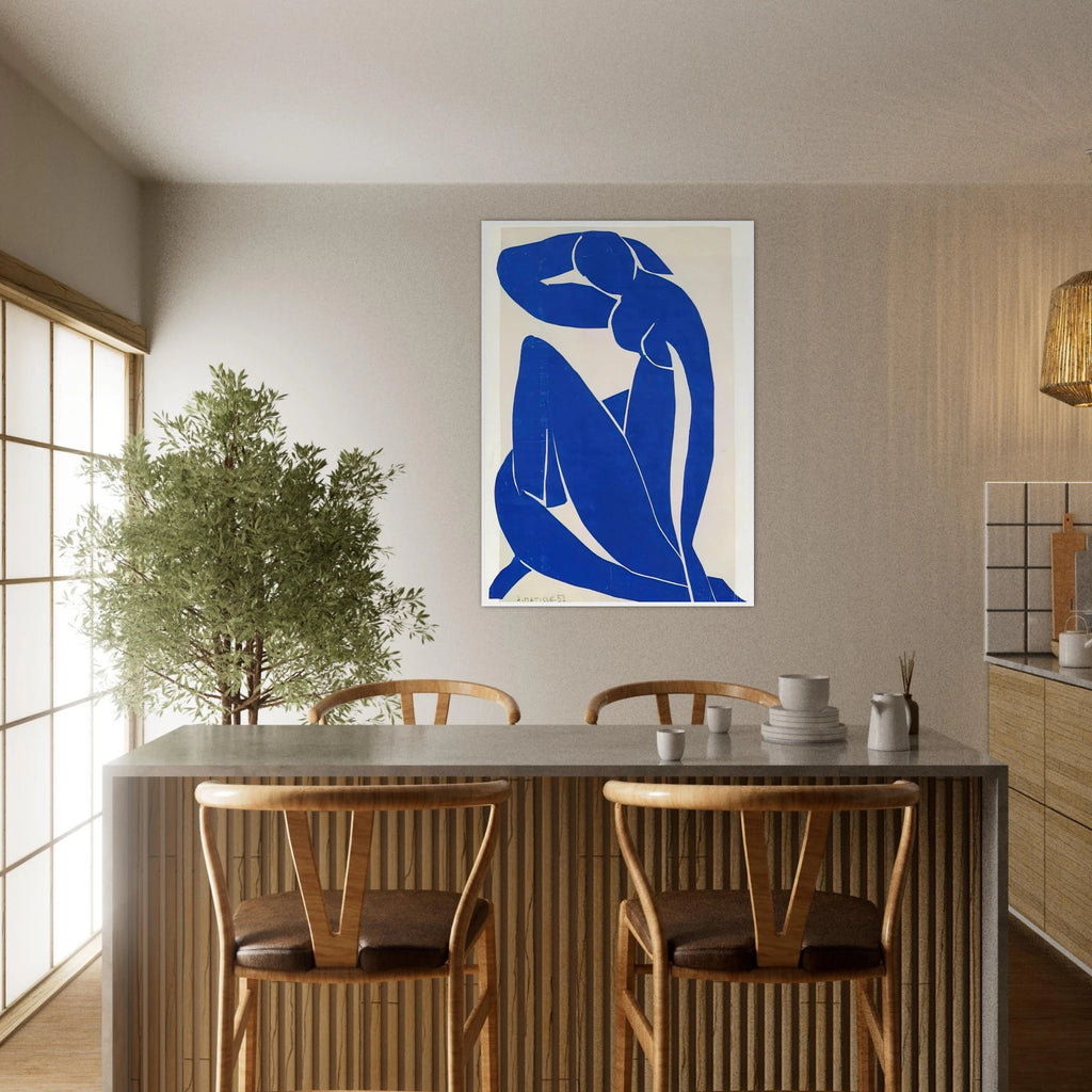 BLUE NUDE 1952 Framed Poster | Henri Matisse Framed Prints Wall Art | Henri Matisse Print