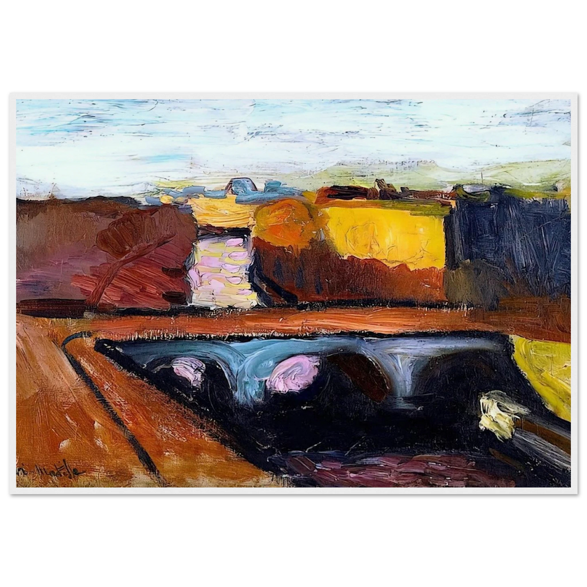 VIEW OF THE SEINE THE PONT SAINT MICHEL 1904 Framed Poster | Henri Matisse Framed Prints Wall Art | Henri Matisse Print