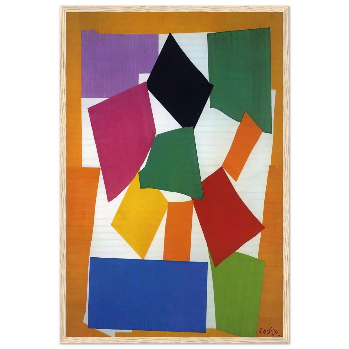 THE SNAIL 1953 Framed Poster | Henri Matisse Framed Prints Wall Art | Henri Matisse Print