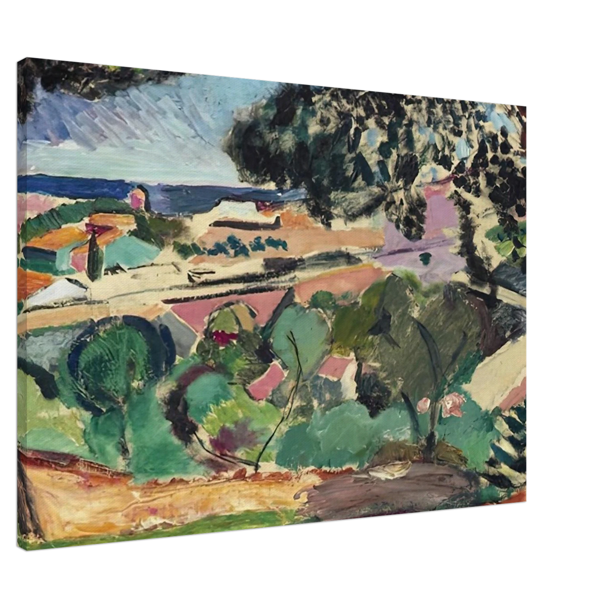 PAYSAGE DE COLLIOURE 1907 Canvas | Henri Matisse Canvas | Henri Matisse Print