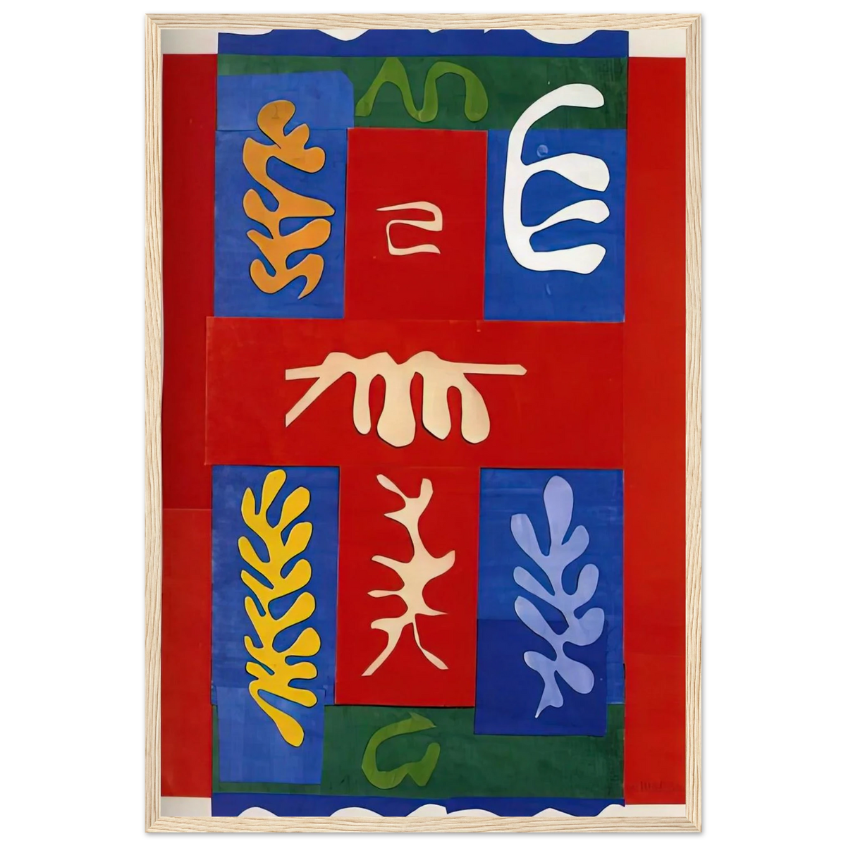 CUT OUTS 4 Framed Poster | Henri Matisse Framed Prints Wall Art | Henri Matisse Print