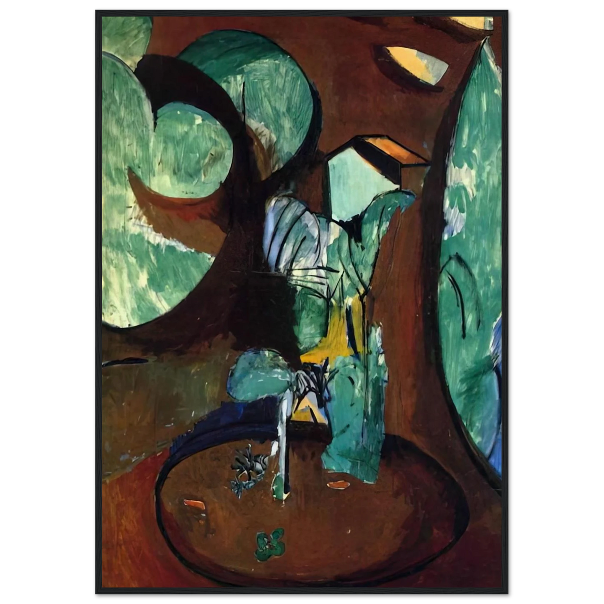 GARDEN AT ISSY Framed Poster | Henri Matisse Framed Prints Wall Art | Henri Matisse Print