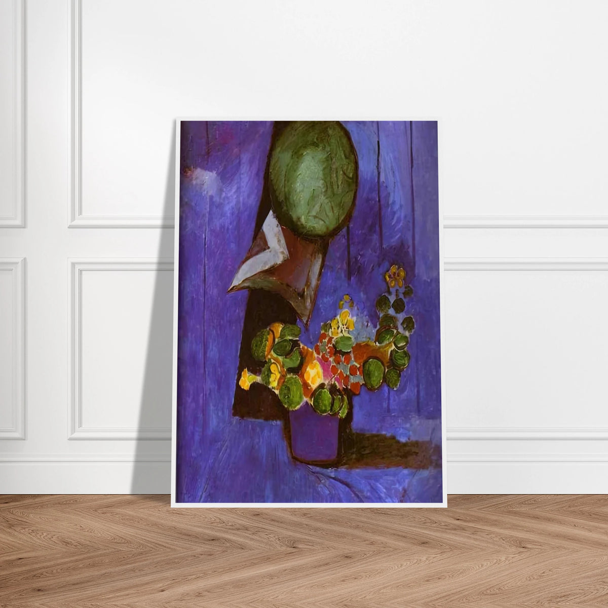 FLOWERS AND CERAMIC PLATE Framed Poster | Henri Matisse Framed Prints Wall Art | Henri Matisse Print