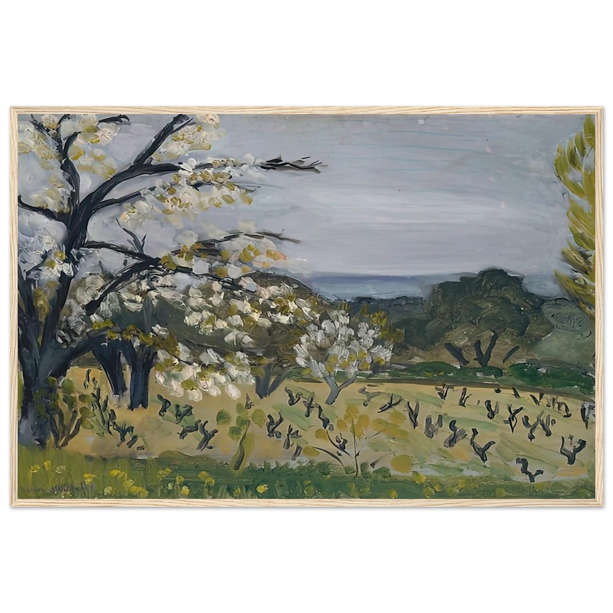 LANDSCAPE NICE 1919 Framed Poster | Henri Matisse Framed Prints Wall Art | Henri Matisse Print
