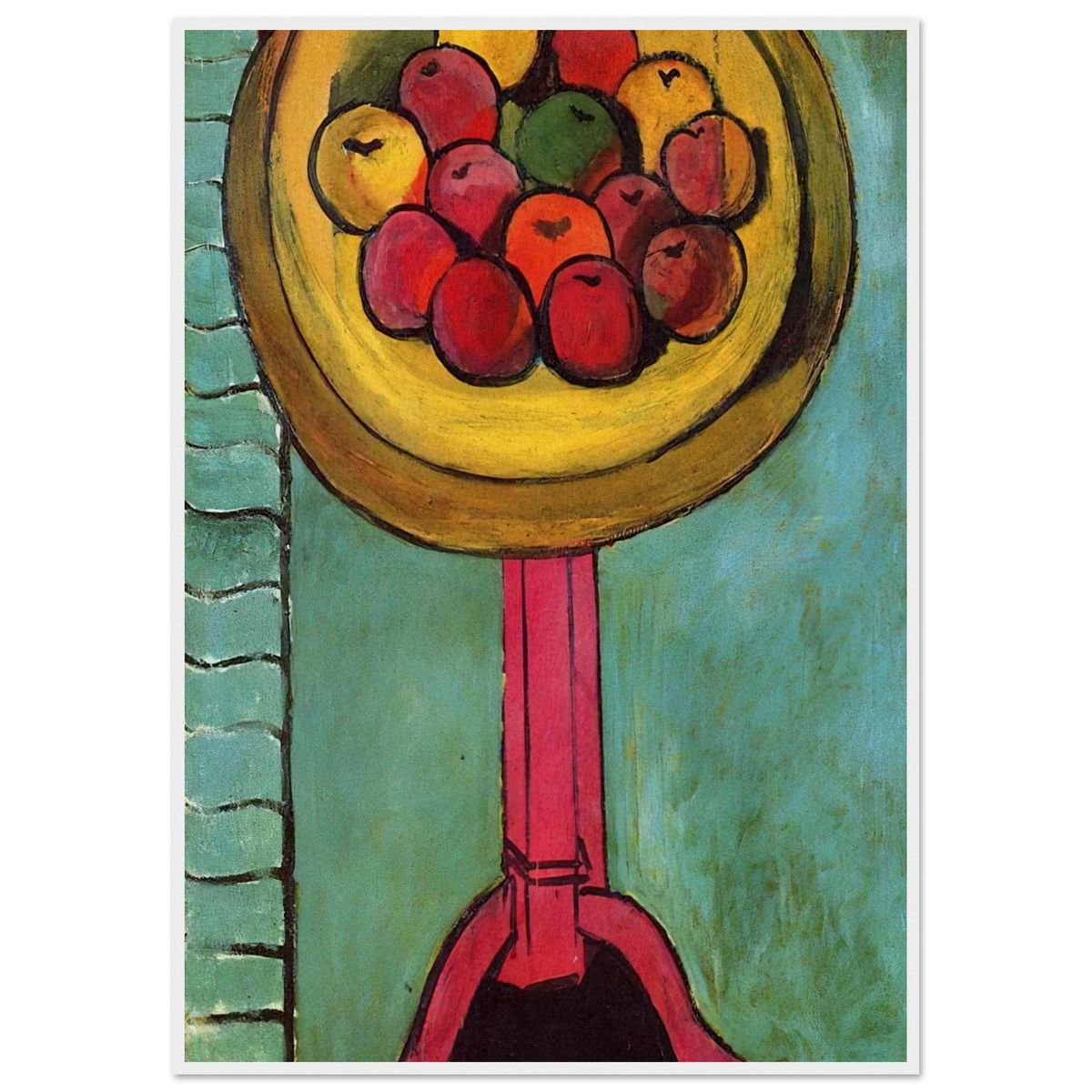 APPLES ON A TABLE GREEN BACKGROUND 1916 Framed Poster | Henri Matisse Framed Prints Wall Art | Henri Matisse Print