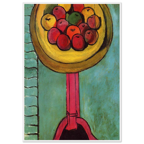 APPLES ON A TABLE GREEN BACKGROUND 1916 Framed Poster | Henri Matisse Framed Prints Wall Art | Henri Matisse Print