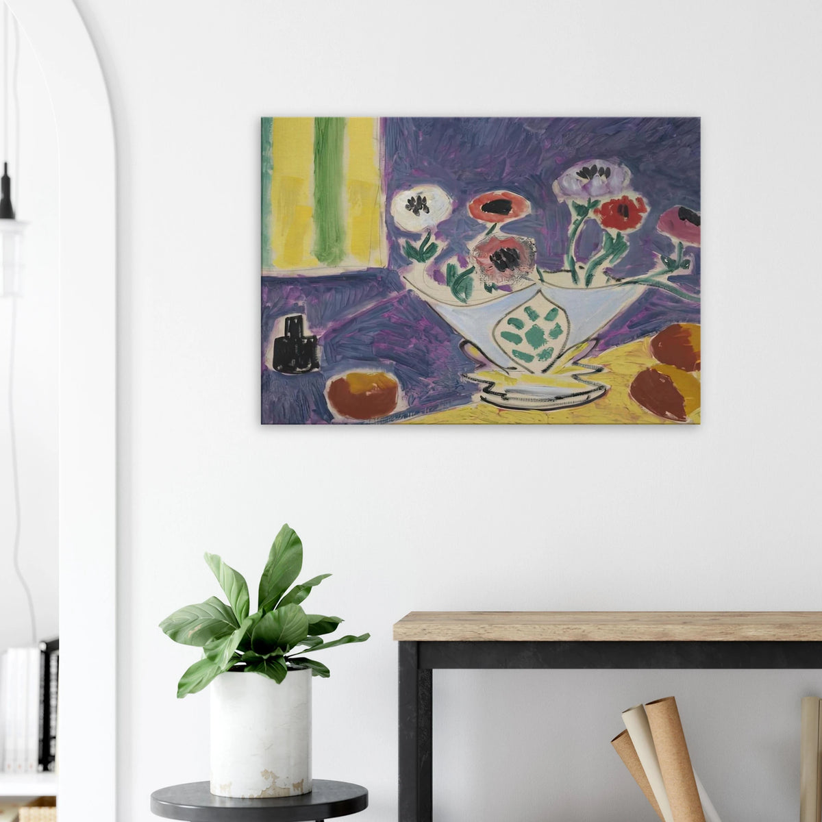 VASE D ANEMONES 1946 Canvas | Henri Matisse Canvas | Henri Matisse Print
