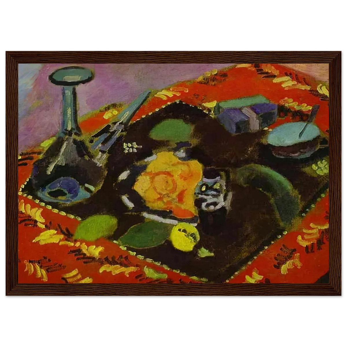 DISHES AND FRUIT 1906 Framed Poster | Henri Matisse Framed Prints Wall Art | Henri Matisse Print
