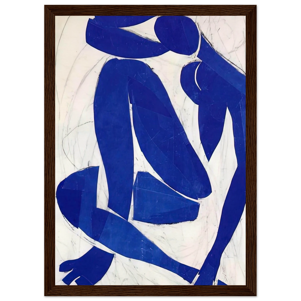 BLUE NUDE IV 1952 Framed Poster | Henri Matisse Framed Prints Wall Art | Henri Matisse Print