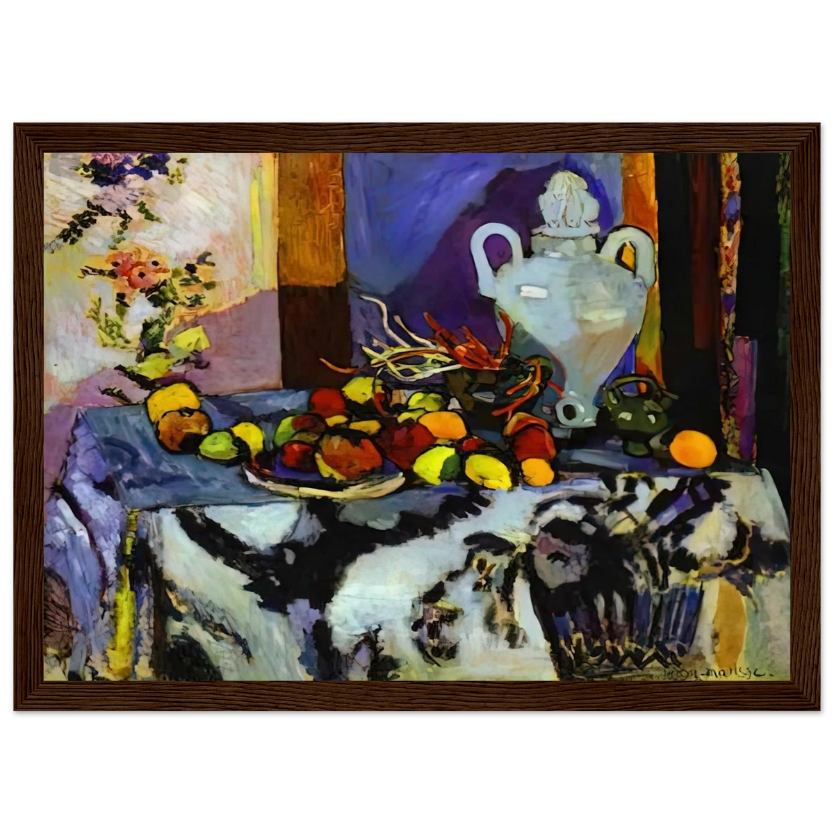 BLUE STILL LIFE Framed Poster | Henri Matisse Framed Prints Wall Art | Henri Matisse Print