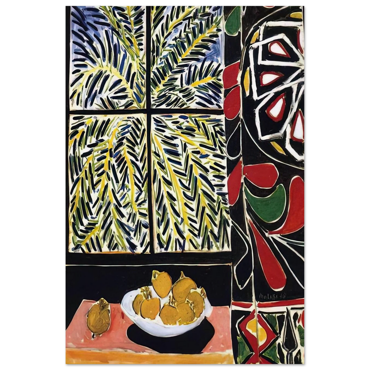 INTERIOR WITH EGYPTIAN CURTAIN 1948 Poster | Henri Matisse Poster | Henri Matisse Print
