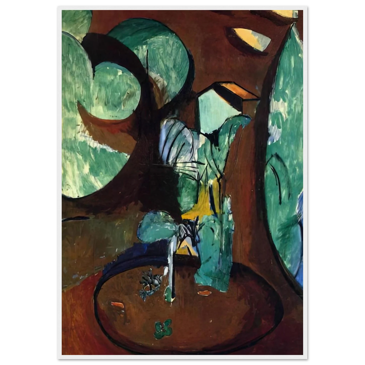 GARDEN AT ISSY Framed Poster | Henri Matisse Framed Prints Wall Art | Henri Matisse Print