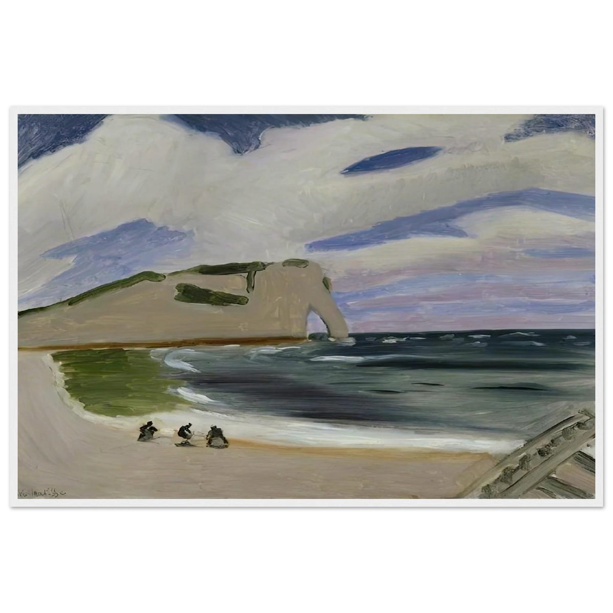 WOMEN ON THE BEACH ETRETAT 1920 Framed Poster | Henri Matisse Framed Prints Wall Art | Henri Matisse Print