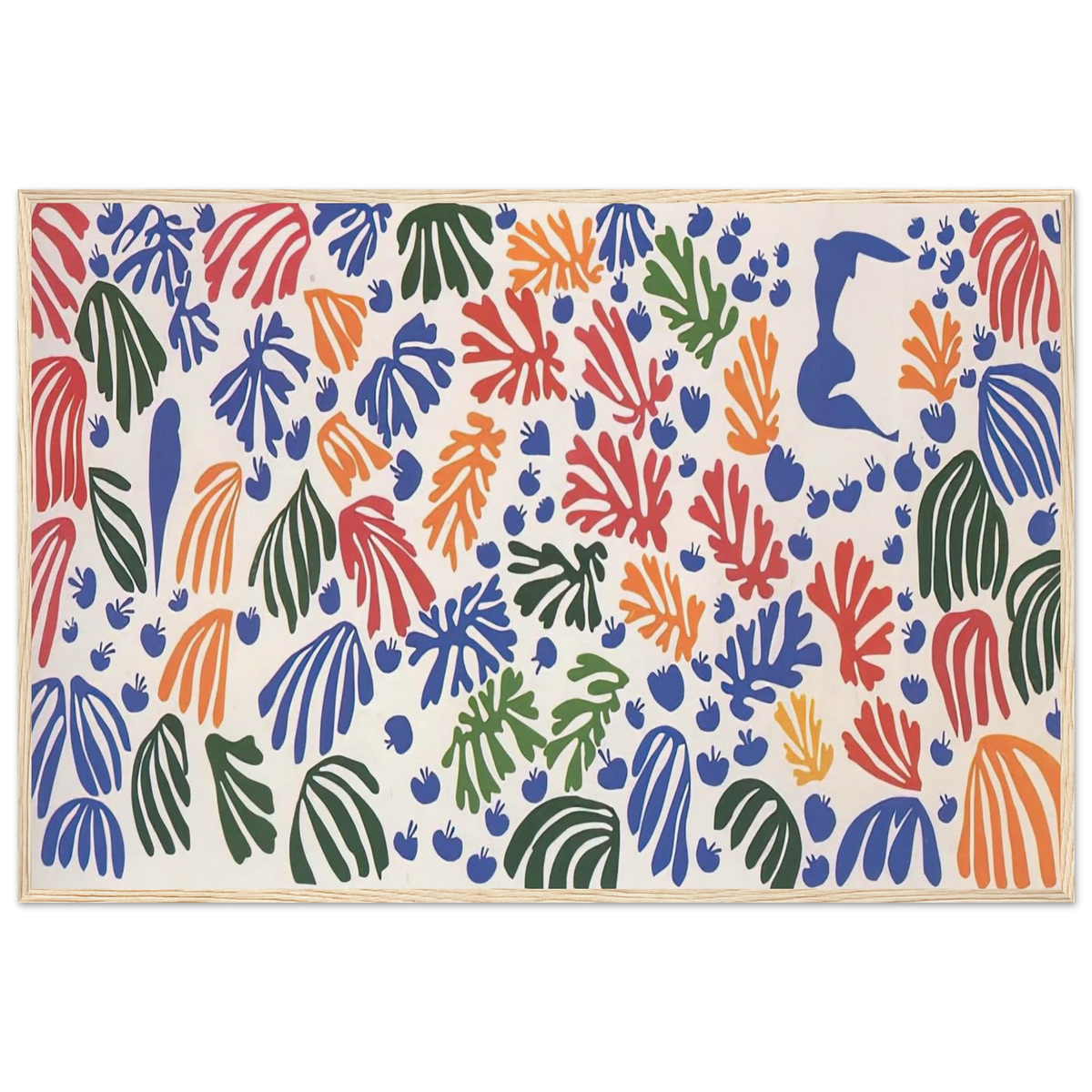 LA PERRUCHE ET LA SIRENE 1952 Framed Poster | Henri Matisse Framed Prints Wall Art | Henri Matisse Print