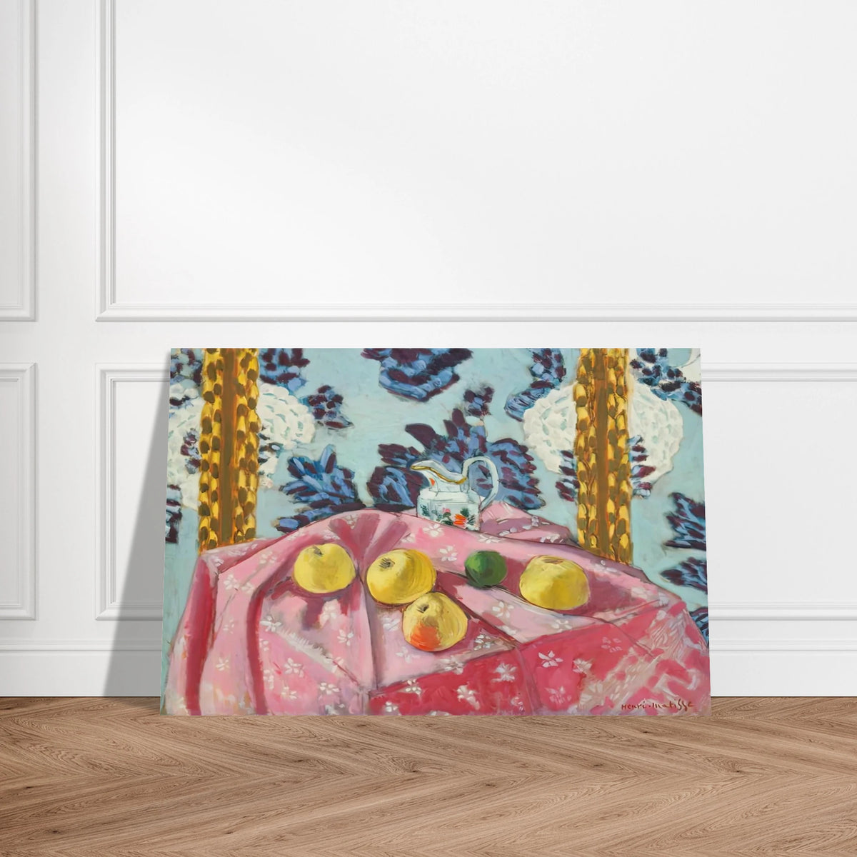 STILL LIFE WITH APPLES ON A PINK TABLECLOTH 1924 Poster | Henri Matisse Poster | Henri Matisse Print