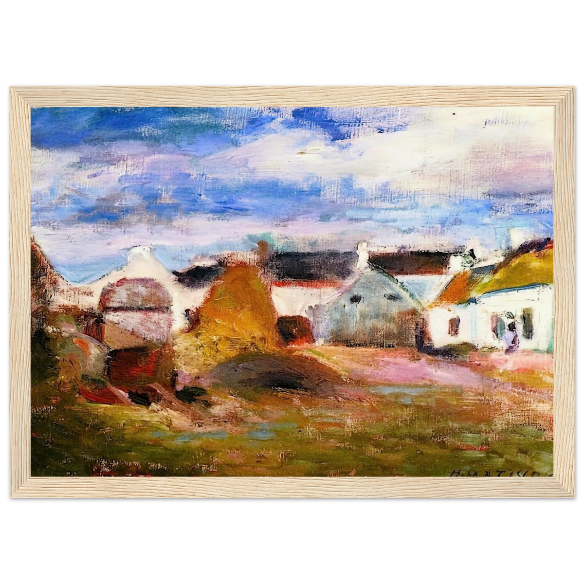 FARMYARD IN BRITTANY 1897 Framed Poster | Henri Matisse Framed Prints Wall Art | Henri Matisse Print