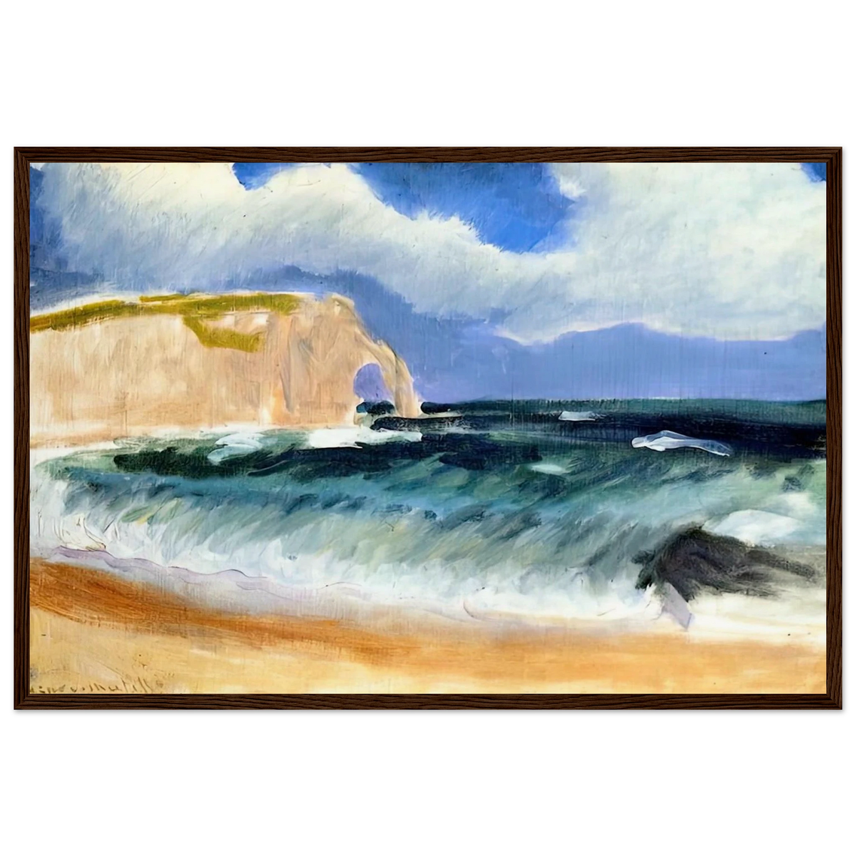 GALE AT ETRETAT 1920 Framed Poster | Henri Matisse Framed Prints Wall Art | Henri Matisse Print