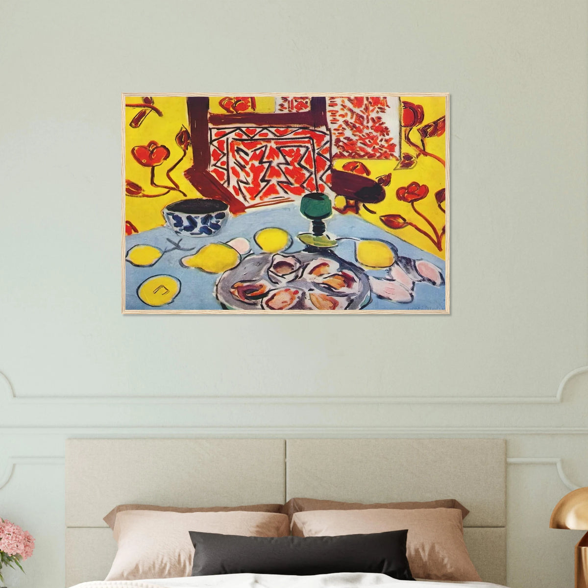 OYSTERS AND WOODEN ARMCHAIR 1943 Framed Poster | Henri Matisse Framed Prints Wall Art | Henri Matisse Print