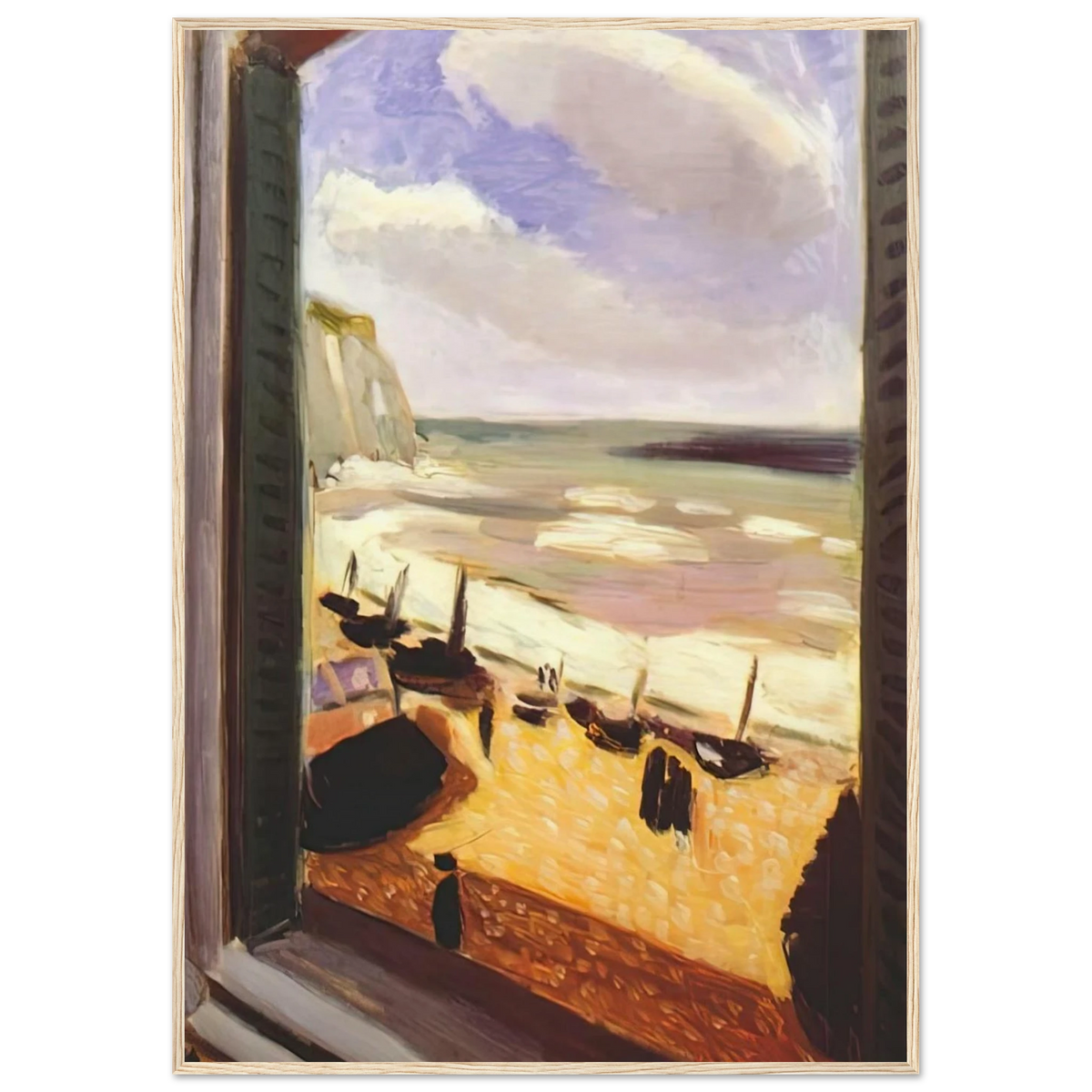 OPEN WINDOW AT ETRETAT 1921 Framed Poster | Henri Matisse Framed Prints Wall Art | Henri Matisse Print