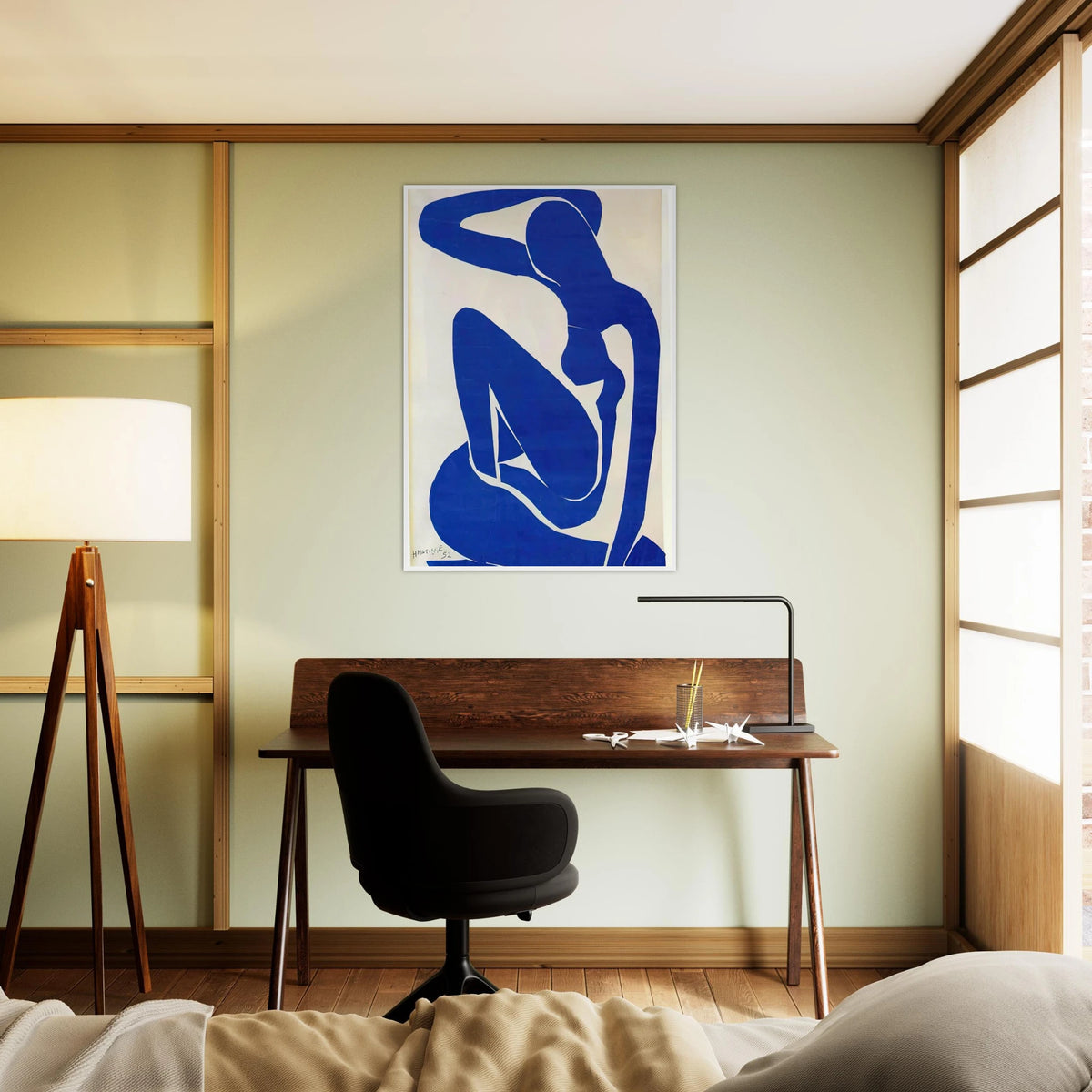 BLUE NUDE 1 Framed Poster | Henri Matisse Framed Prints Wall Art | Henri Matisse Print