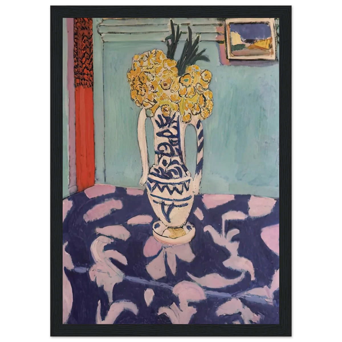 LES COUCOUS TAPIS BLEU ET ROSE 1911 Framed Poster | Henri Matisse Framed Prints Wall Art | Henri Matisse Print