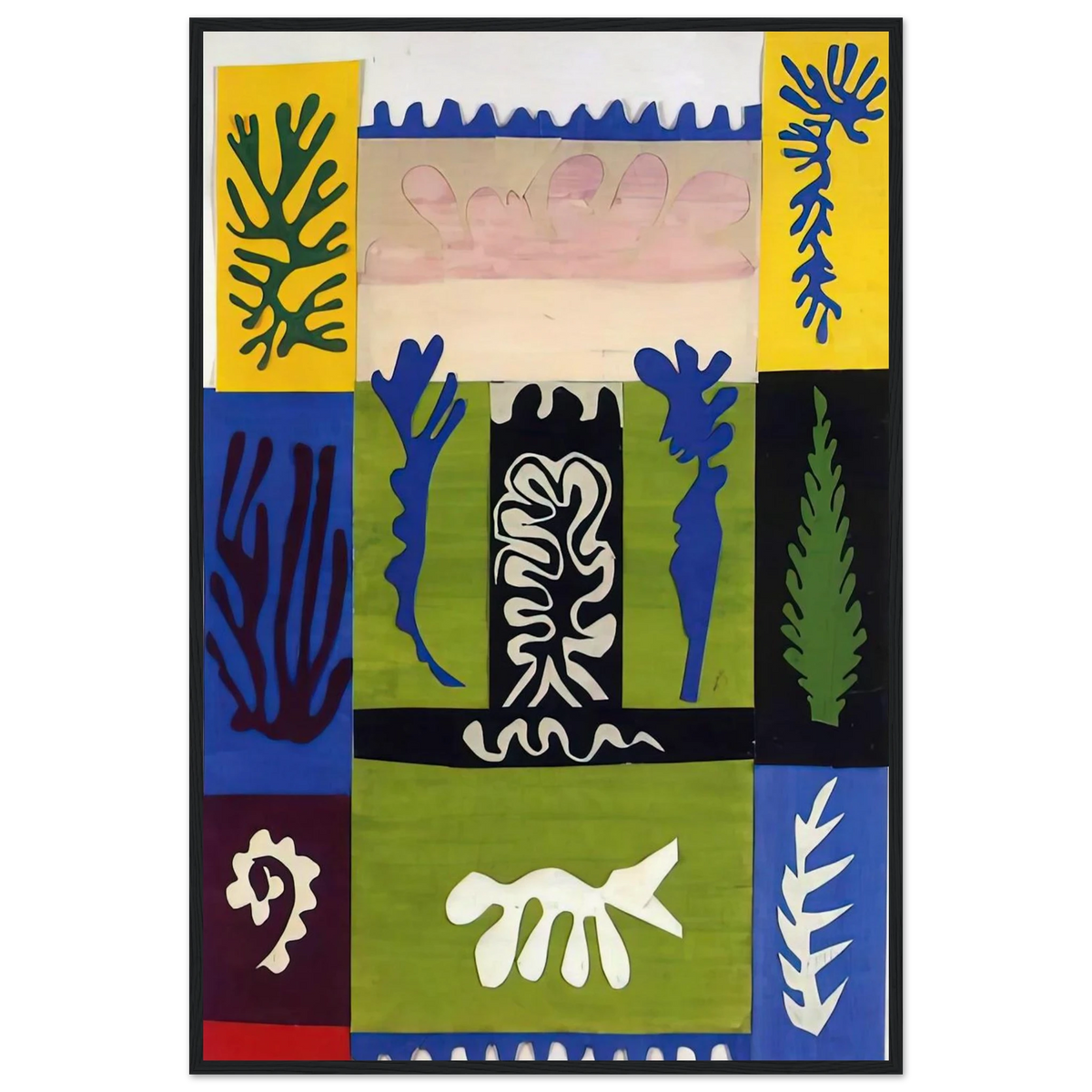 CUT OUTS 5 Framed Poster | Henri Matisse Framed Prints Wall Art | Henri Matisse Print