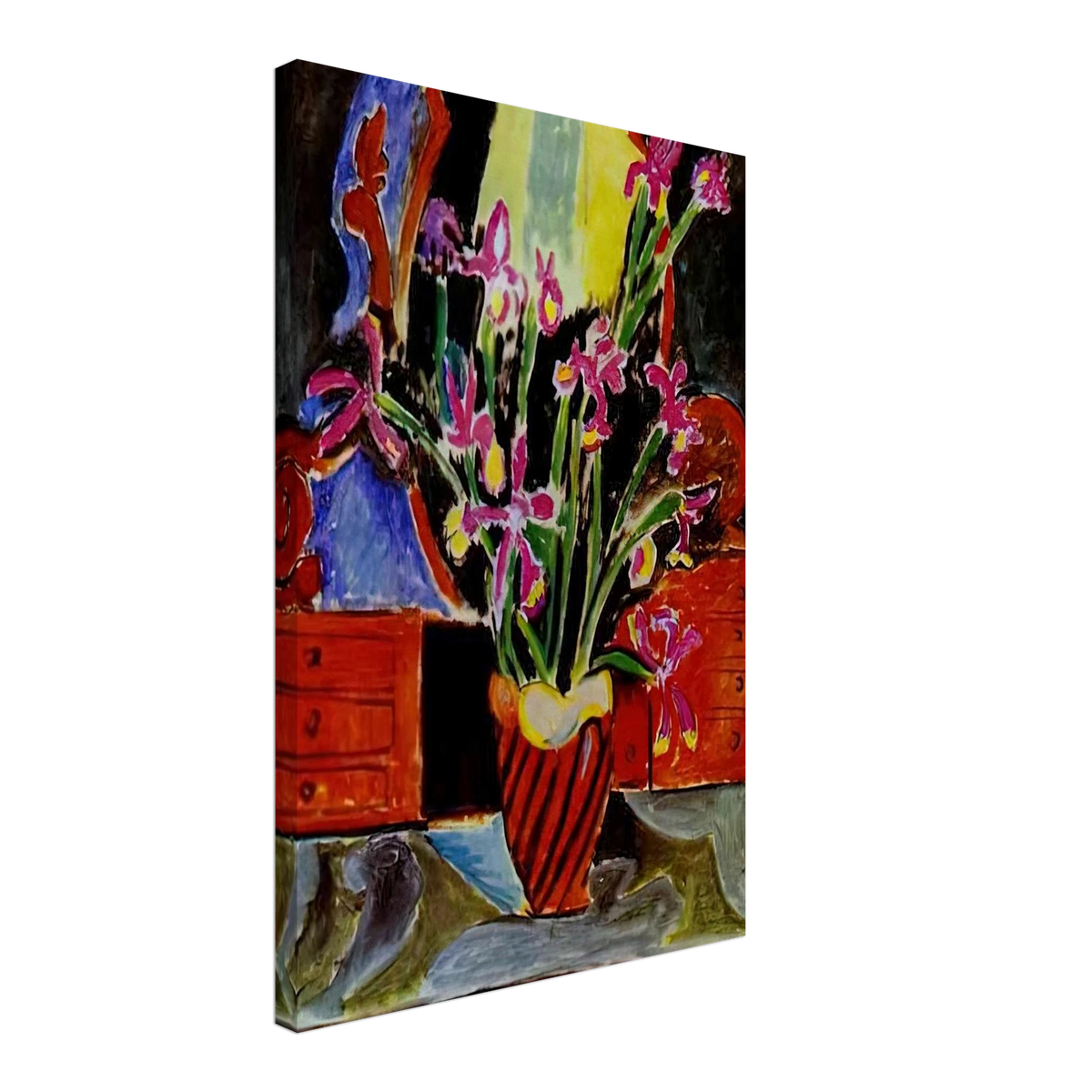 VASE OF IRISES 1912 Canvas | Henri Matisse Canvas | Henri Matisse Print