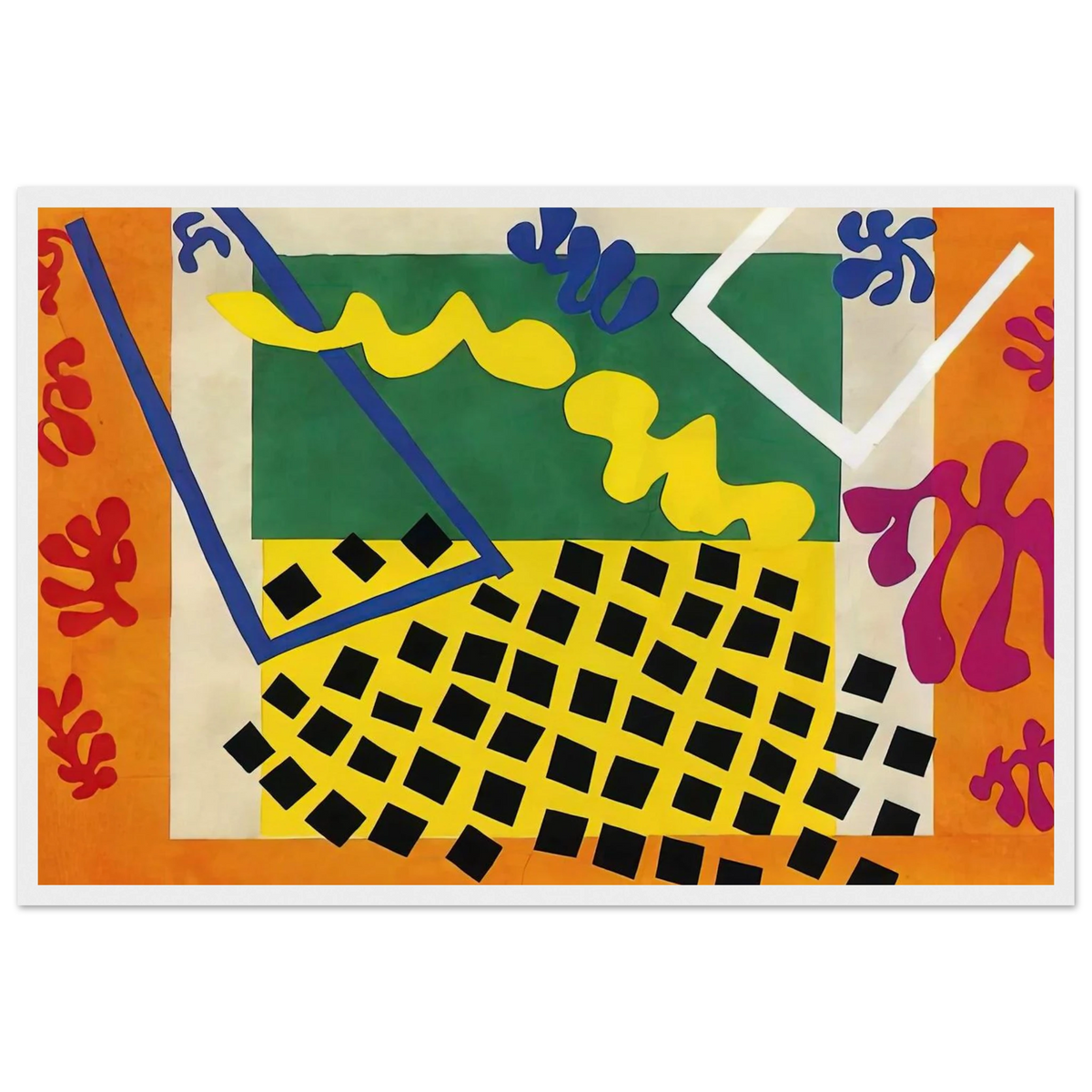 CUT OUTS 3 Framed Poster | Henri Matisse Framed Prints Wall Art | Henri Matisse Print