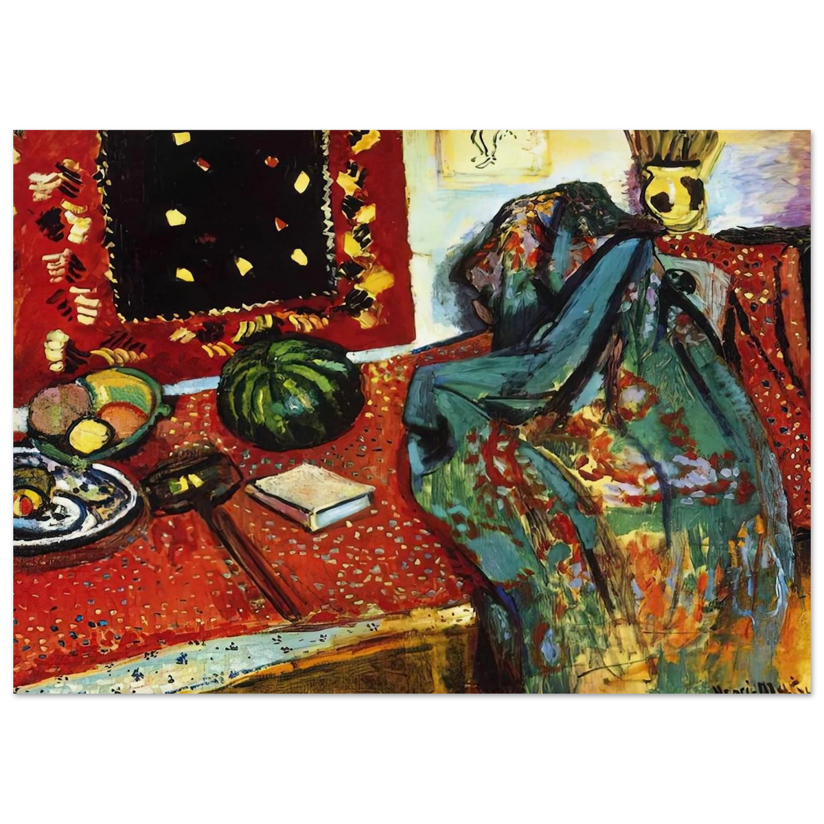 STILL LIFE WITH A RED RUG 1906 Poster | Henri Matisse Poster | Henri Matisse Print