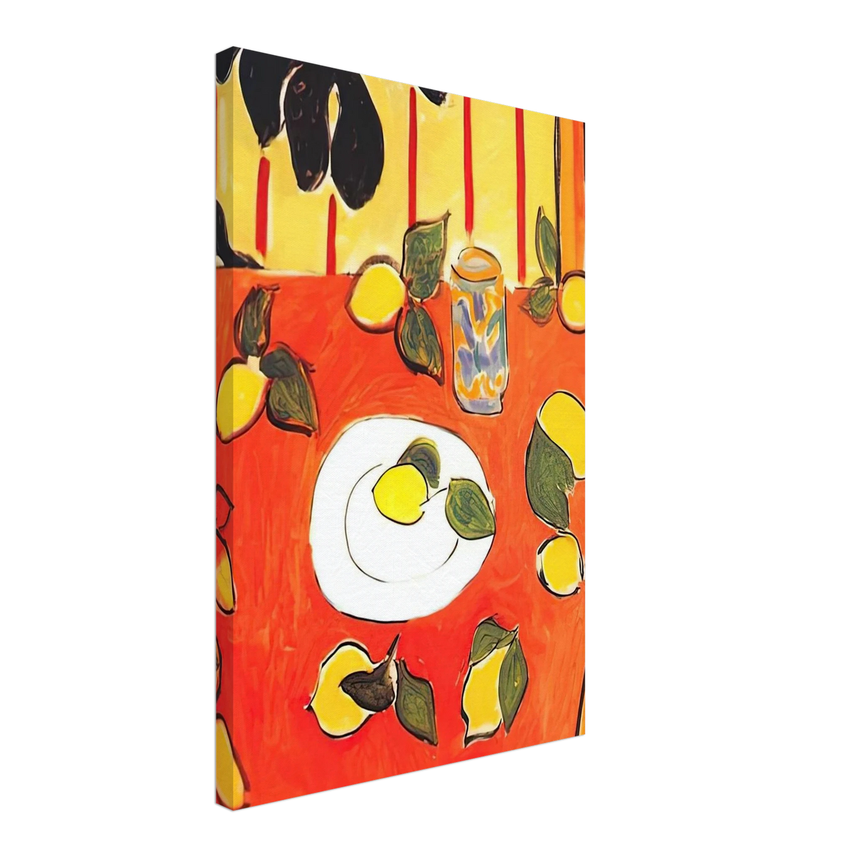 BLACK PHILODENDRON AND LEMONS 1943 Canvas | Henri Matisse Canvas | Henri Matisse Print