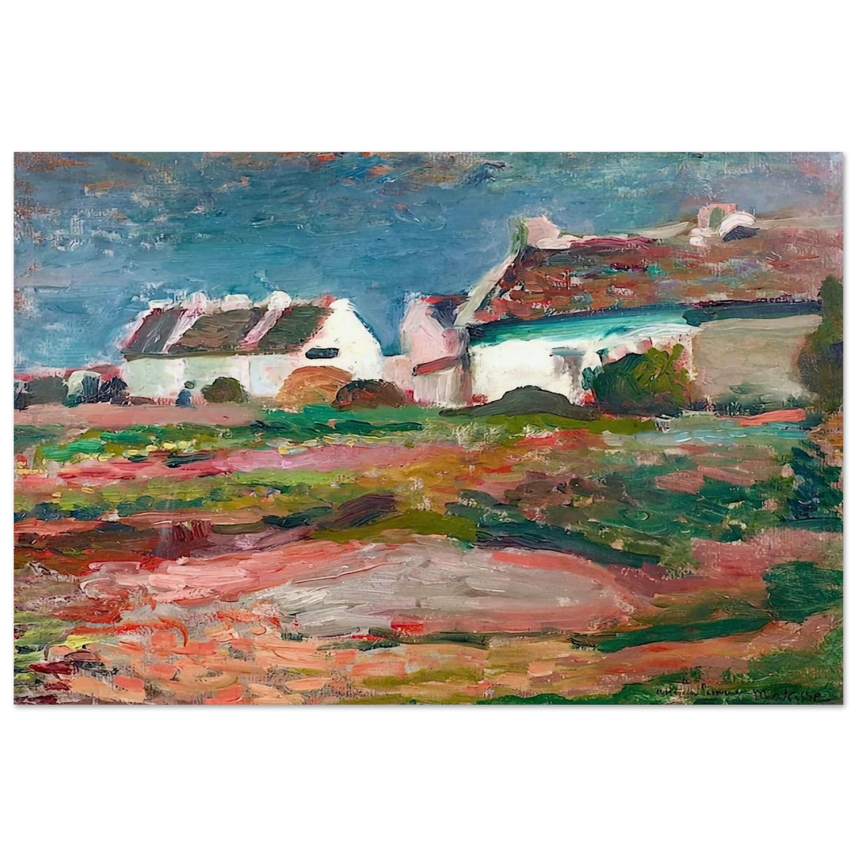 MAISONS A KERVILAHOUEN BELLE ILE 1896 Poster | Henri Matisse Poster | Henri Matisse Print