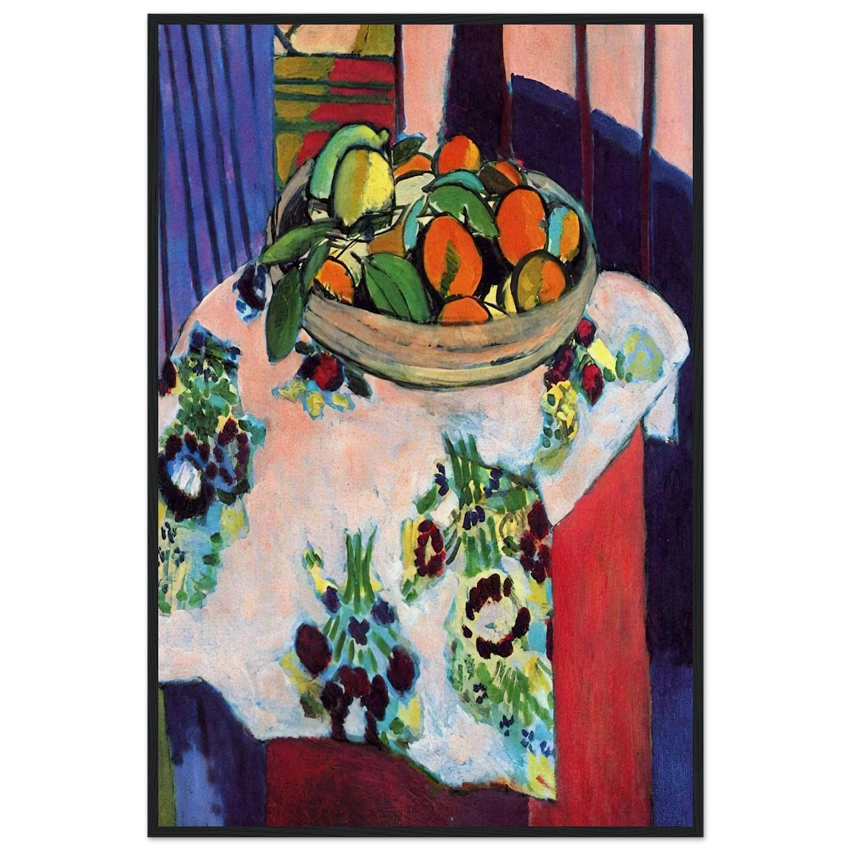BASKET WITH ORANGES 1913 Framed Poster | Henri Matisse Framed Prints Wall Art | Henri Matisse Print