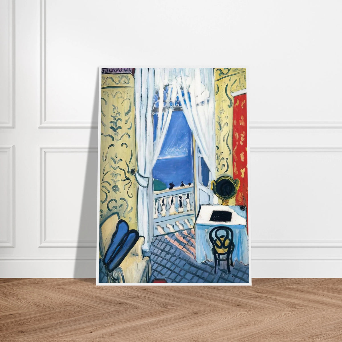 INTERIOR WITH A VIOLIN CASE 1919 Framed Poster | Henri Matisse Framed Prints Wall Art | Henri Matisse Print
