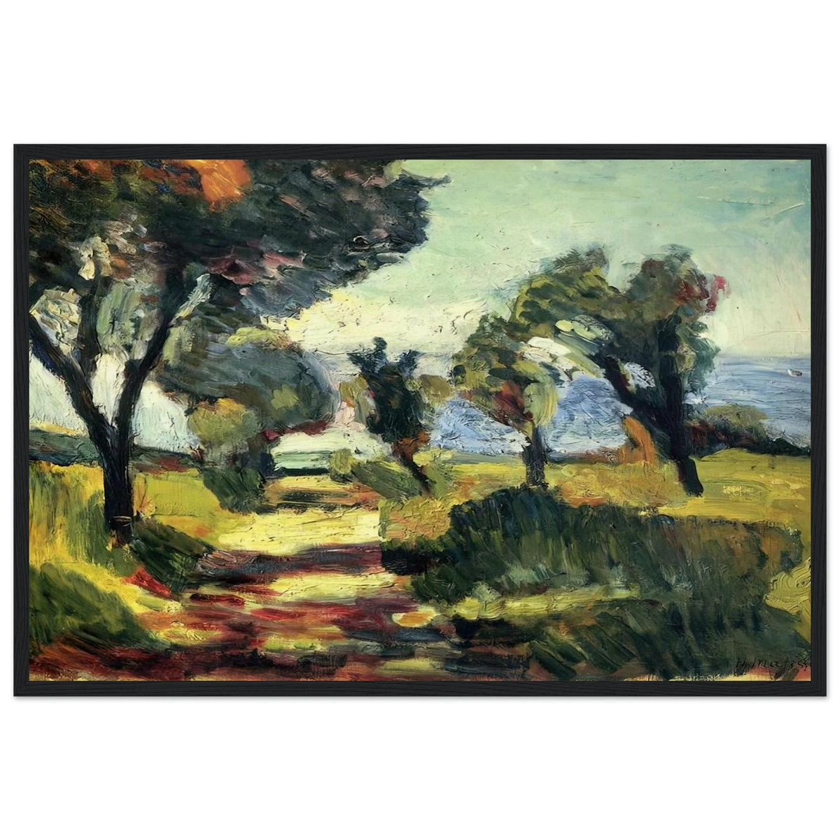 OLIVE TREES 1898 Framed Poster | Henri Matisse Framed Prints Wall Art | Henri Matisse Print