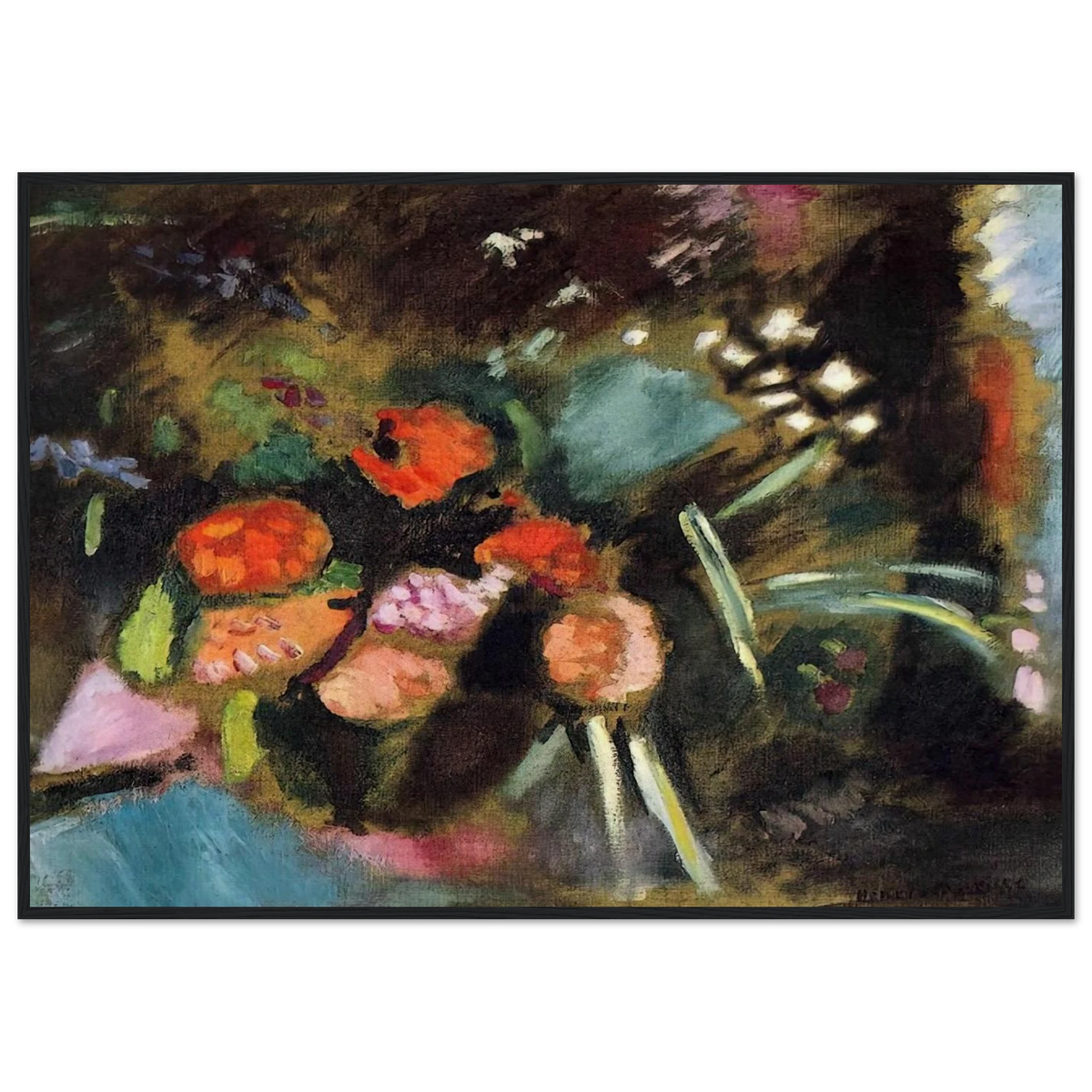 FLOWERS 1906 Framed Poster | Henri Matisse Framed Prints Wall Art | Henri Matisse Print