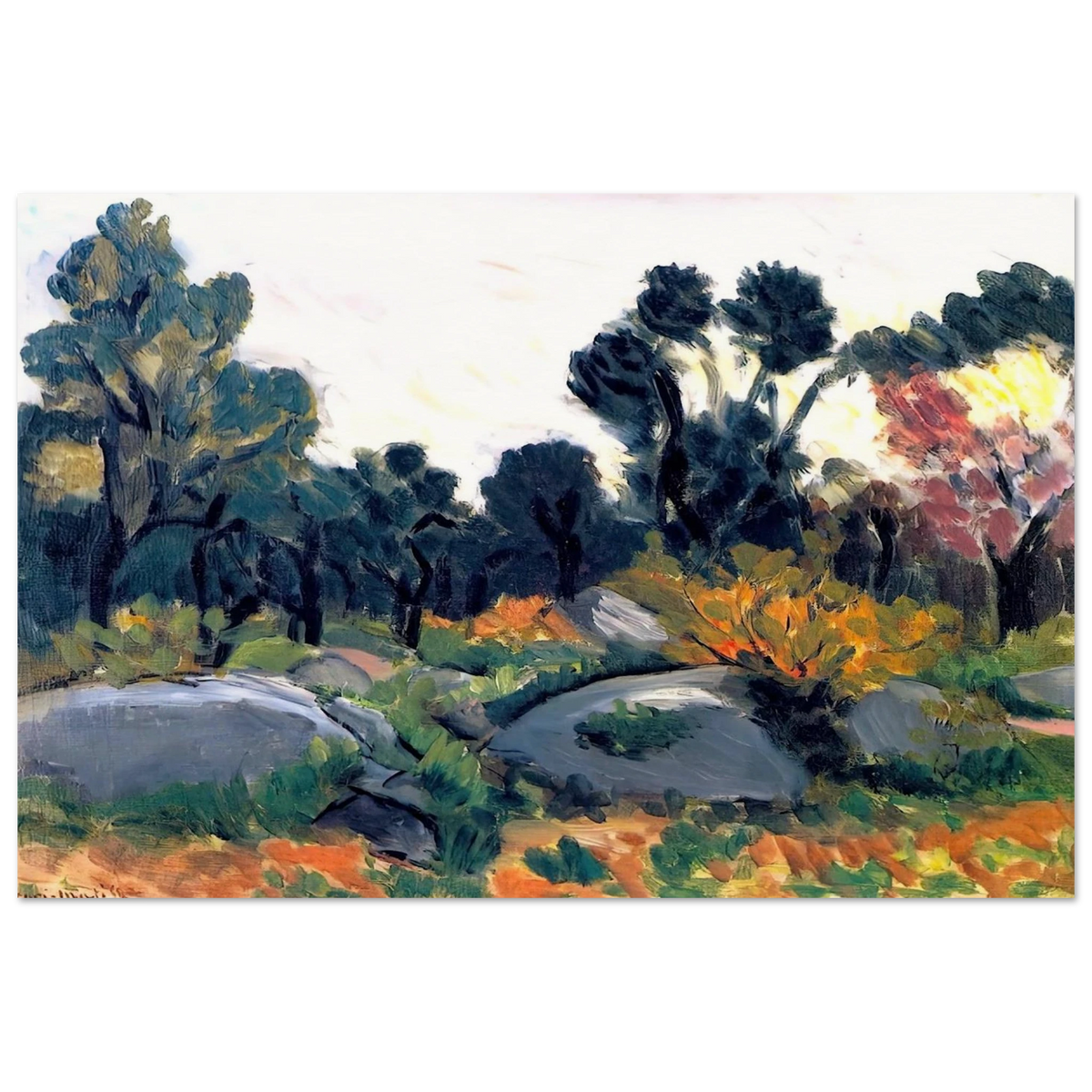 ROCKS IN THE VALLEE DU LOUP 1925 Poster | Henri Matisse Poster | Henri Matisse Print