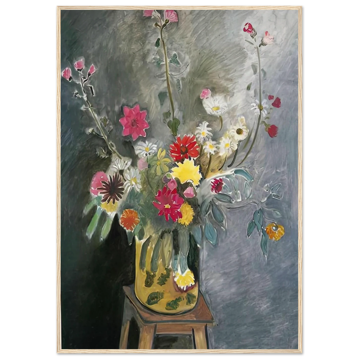 BOUQUET OF MIXED FLOWERS 1917 Framed Poster | Henri Matisse Framed Prints Wall Art | Henri Matisse Print