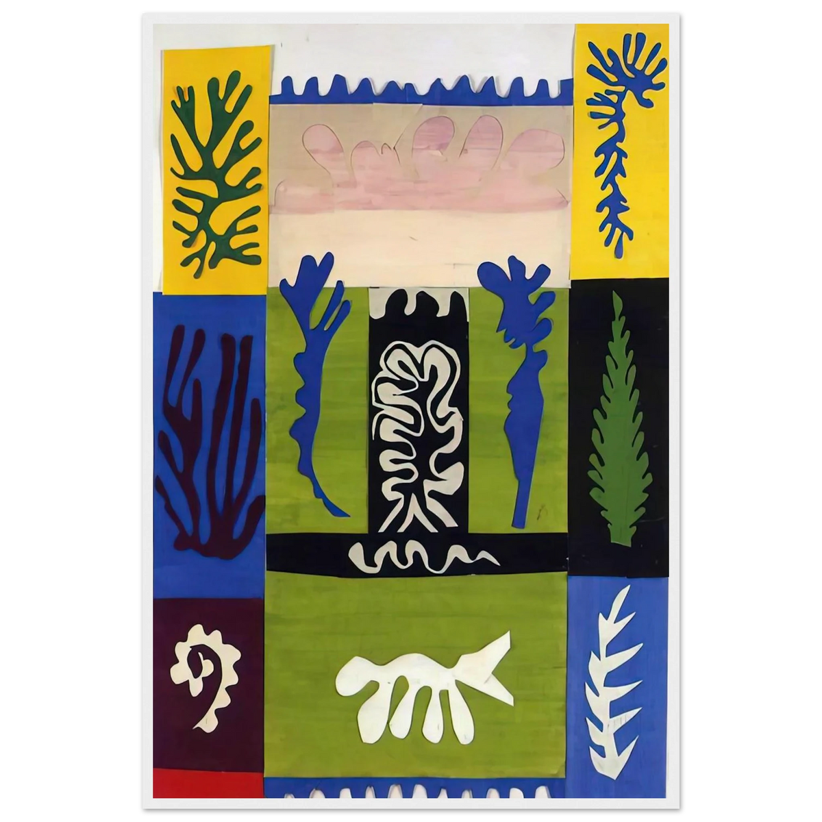 CUT OUTS 5 Framed Poster | Henri Matisse Framed Prints Wall Art | Henri Matisse Print