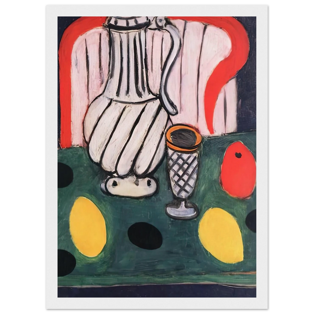 TIN PITCHER LEMON AND ARMCHAIR 1939 Framed Poster | Henri Matisse Framed Prints Wall Art | Henri Matisse Print