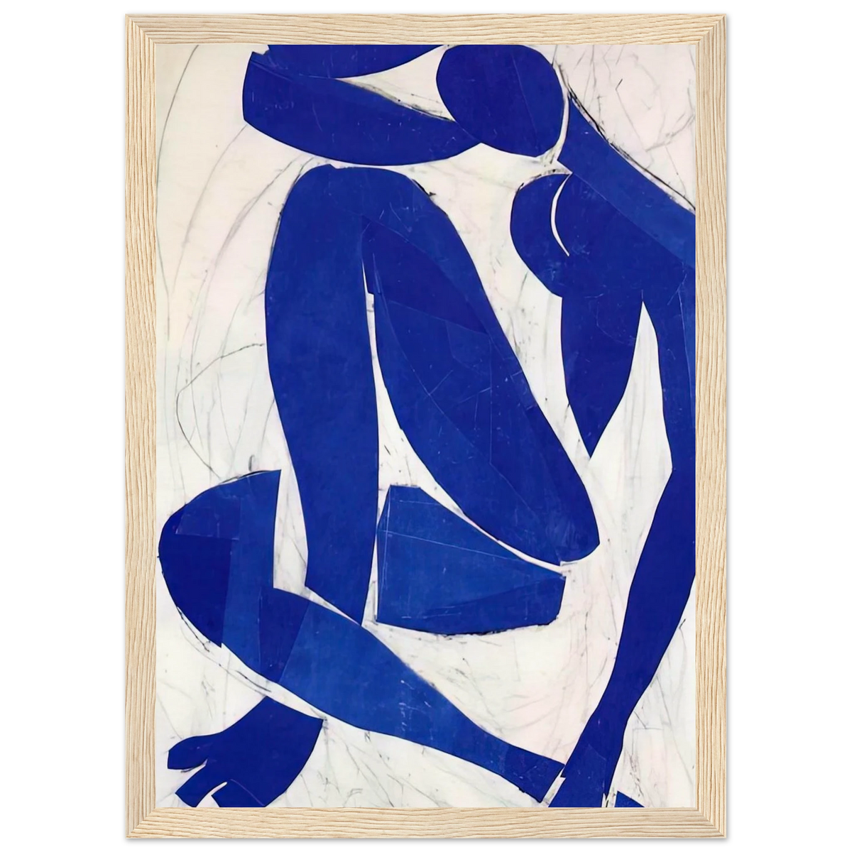 BLUE NUDE IV 1952 Framed Poster | Henri Matisse Framed Prints Wall Art | Henri Matisse Print