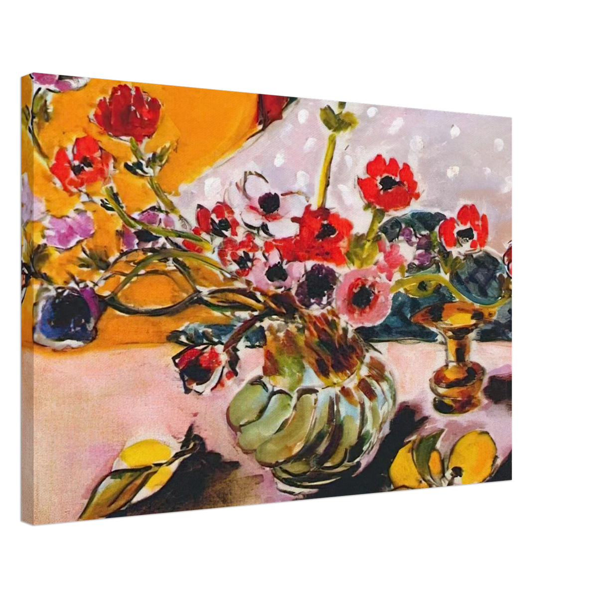 ANEMONES AND CHINESE VASE 1943 Canvas | Henri Matisse Canvas | Henri Matisse Print