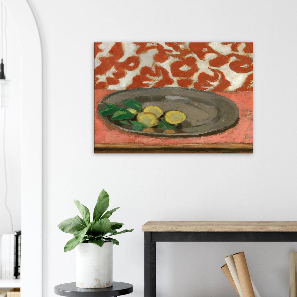 LEMONS ON A PEWTER PLATE 1929 Canvas | Henri Matisse Canvas | Henri Matisse Print
