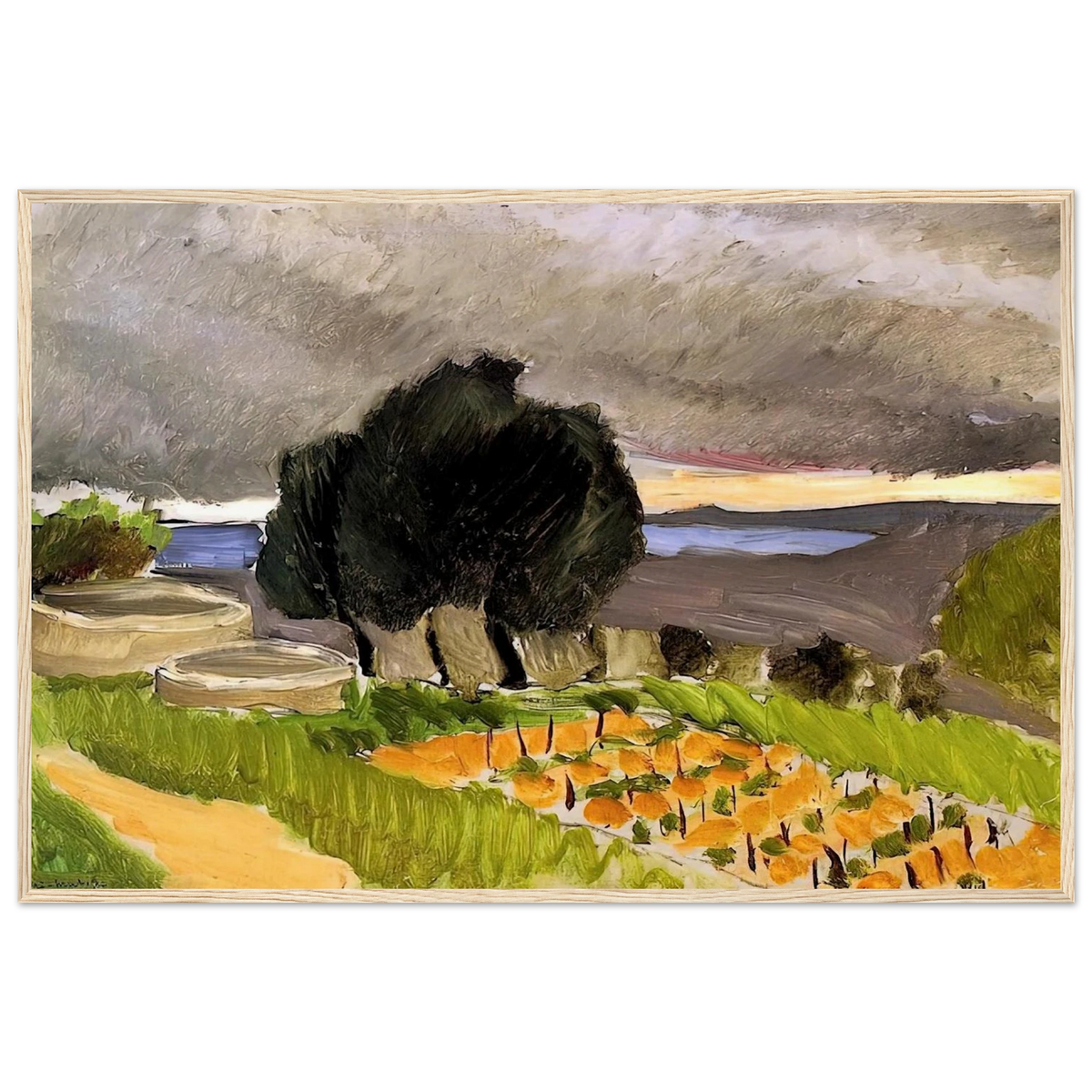 LANDSCAPE OF THE MIDI BEFORE THE STORM 1921 Framed Poster | Henri Matisse Framed Prints Wall Art | Henri Matisse Print