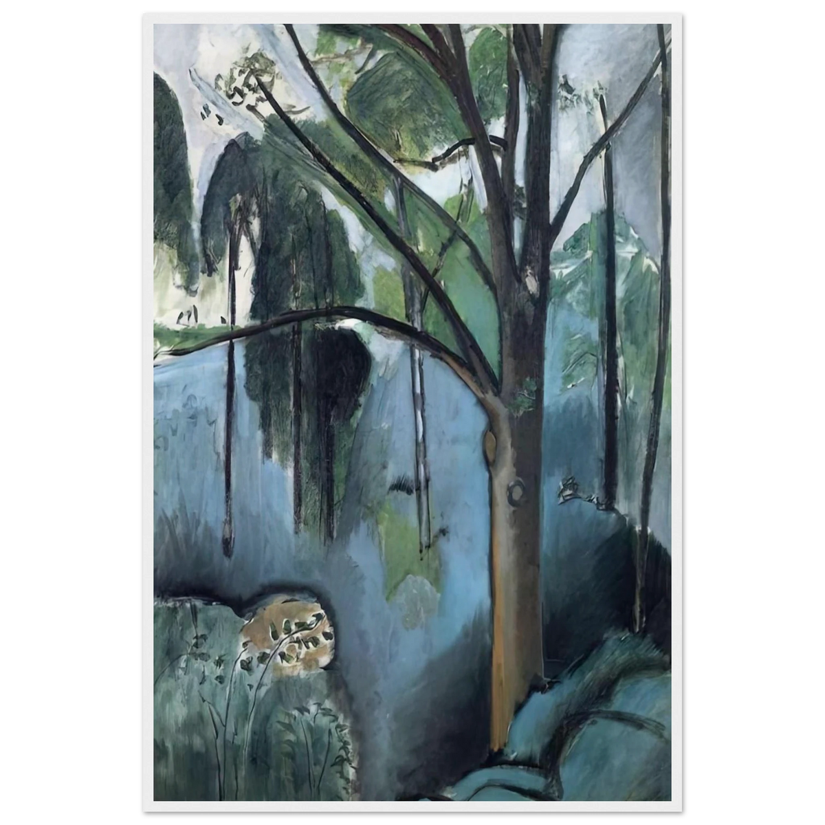 TRIVAUX POND 1917 Framed Poster | Henri Matisse Framed Prints Wall Art | Henri Matisse Print