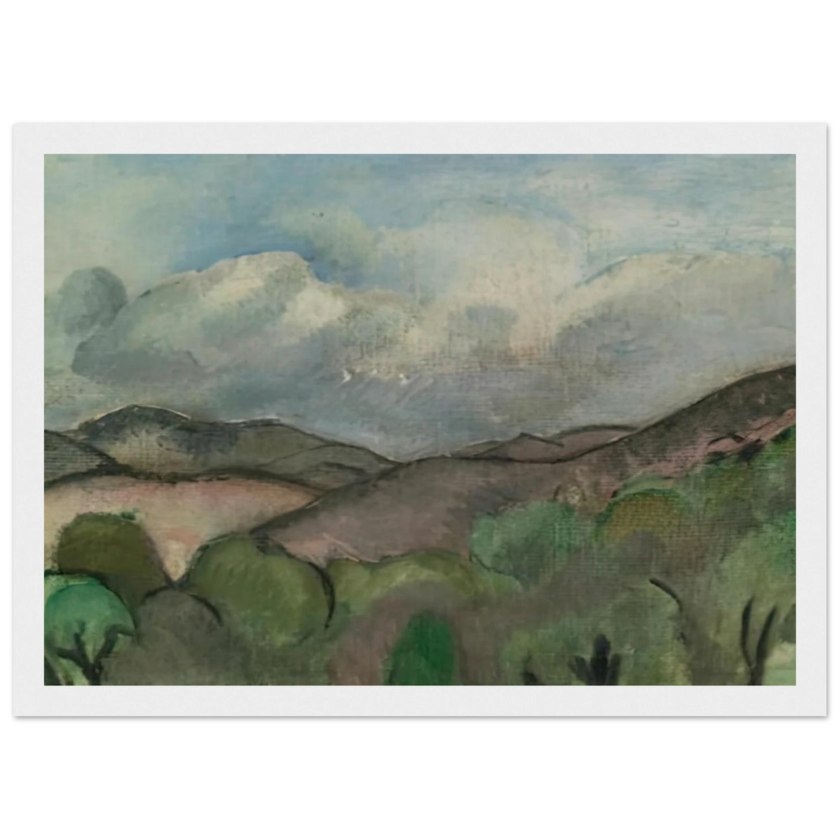 LE MONT CHAUVE A NICE 1918 Framed Poster | Henri Matisse Framed Prints Wall Art | Henri Matisse Print