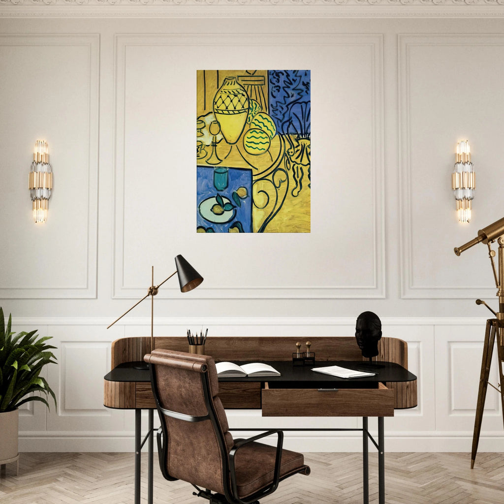 INTERIOR IN YELLOW 1946 Canvas | Henri Matisse Canvas | Henri Matisse Print